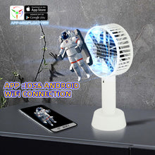 将图片加载到图库查看器，Handheld Hologram LED Fan For One Side Cooling &amp; One Side Holo
