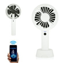 Load image into Gallery viewer, Handheld Hologram LED Fan For One Side Cooling &amp; One Side Holo 
