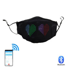 Load image into Gallery viewer, LED Smart mask led screen display with Bluetooth support APP(ios&amp; android) 

