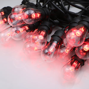 48ft 15 Bulbs Outdoor Holiday Decoration WIFI Remote Control String Lights SYNC Music Colourful LED RGBW Marquee String Light