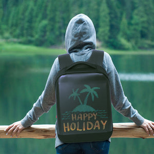 Men Backpack Led Display Laptop Backpack Diy Business Travel Smart Multifunction Backpack School Backpack Woman Multimedia Bag